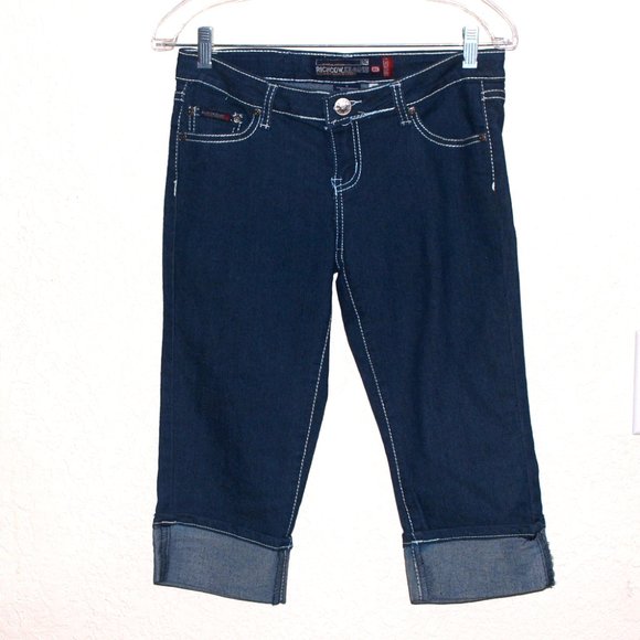 Rich Cow Size 5 Capris Jeans - Picture 1 of 2